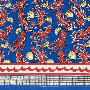 Pomegranate Lobster Colorful Square Tablecloth 55"X55"‎